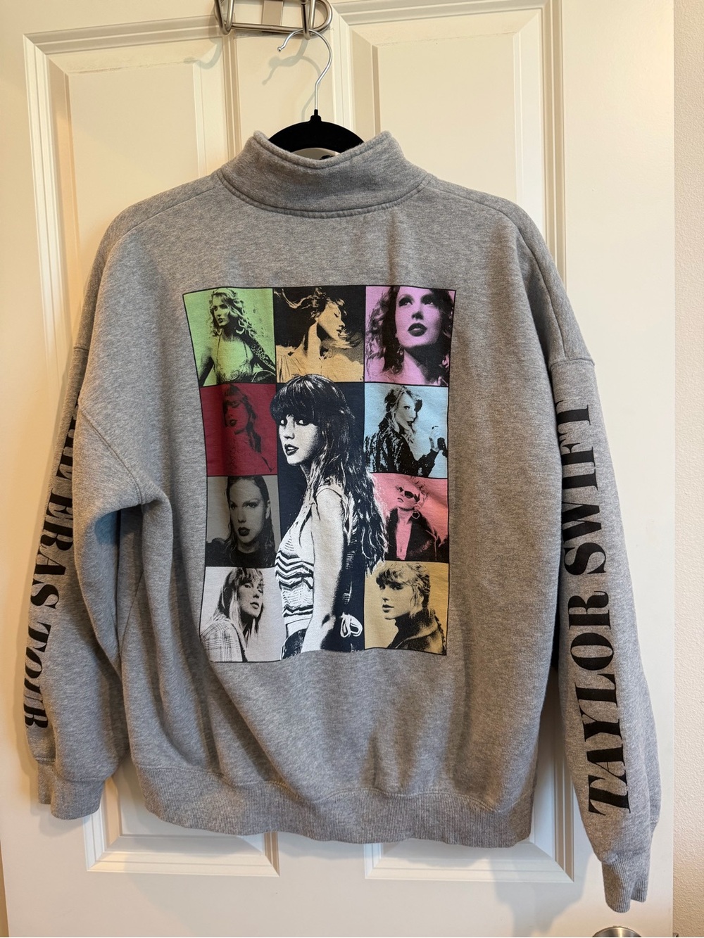 Taylor Swift the eras tour grey sweatshirt, size medium.